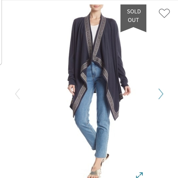 🧡Johnny was Embroidered Border Cardigan - Picture 3 of 4